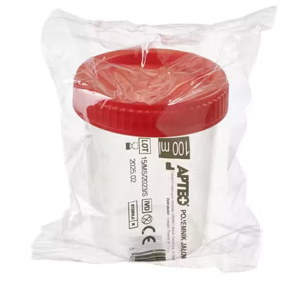 Sterilbehälter für Urin, 100 ml – SYNOPTIS PHARMA
