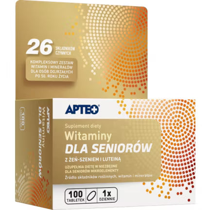 Vitamine für Senioren APTEO, 100 Filmtabletten
