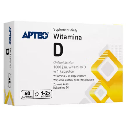 Witamina D APTEO 1000 I.E. – 60 Kapseln