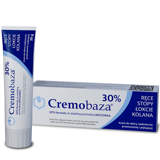 CREMOBAZA 30% CREME 30G - Anwenden bei Hautrissen und Verhornungen.