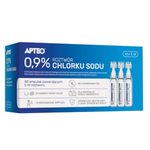 Salzlösung-40x5 ml sterile Einzeldosen- isotonische Nasen- und Augenhygiene