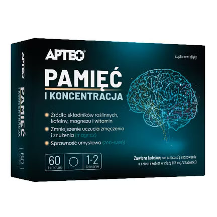 Gedächtnis & Konzentration APTEO – 60 Tabletten