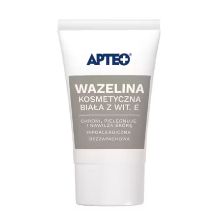 Weiße kosmetische Vaseline mit Vitamin E, 20 g – SYNOPTIS PHARMA