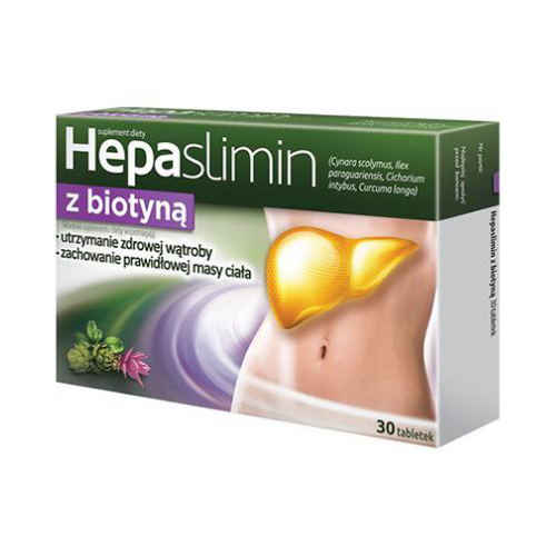 Hepaslimin mit Biotin – 30 Tabletten zur Unterstützung der Lebergesundheit und des Stoffwechsels