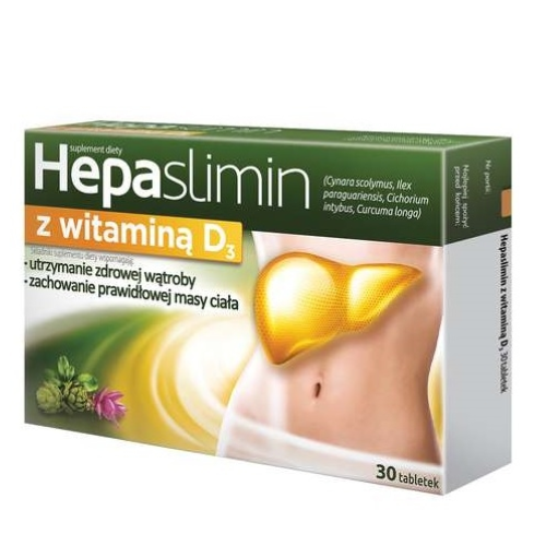 Hepaslimin mit Vitamin D3 – 30 Tabletten für eine gesunde Leberfunktion und Immununterstützung